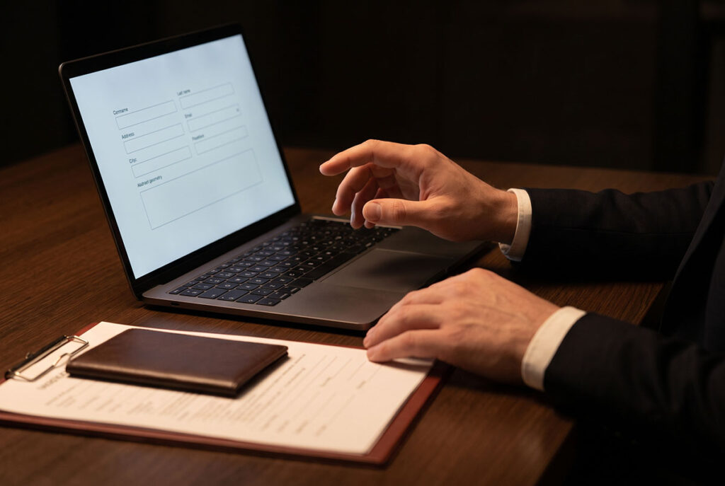 Buyer pulls back from a gated form, showing market refusal and the hidden trust tax in B2B research.